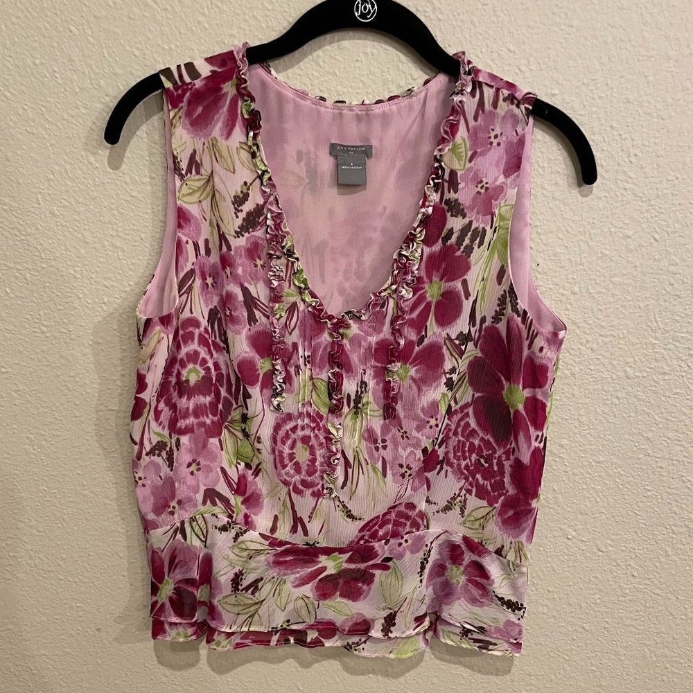 Five (5) Sleeveless Women's Blouses, Assorted Designers, All Size 6/Small